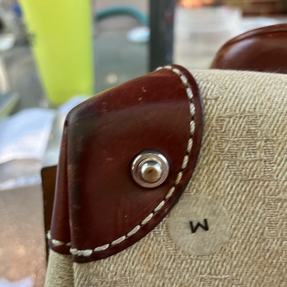 Fabric and leather Dooney and Burke handbag. - Picture 4 of 15